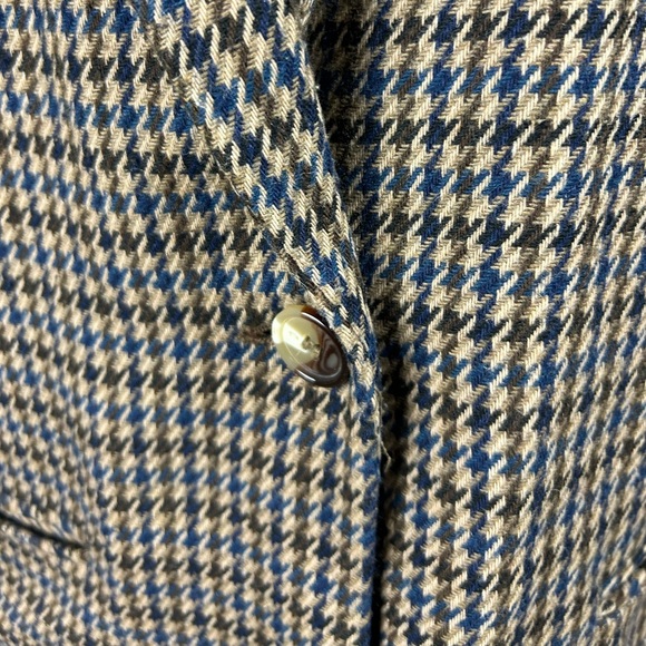 SAG HARBOR | 40% wool houndstooth blazer with shoulder pads size 16 - Picture 6 of 12